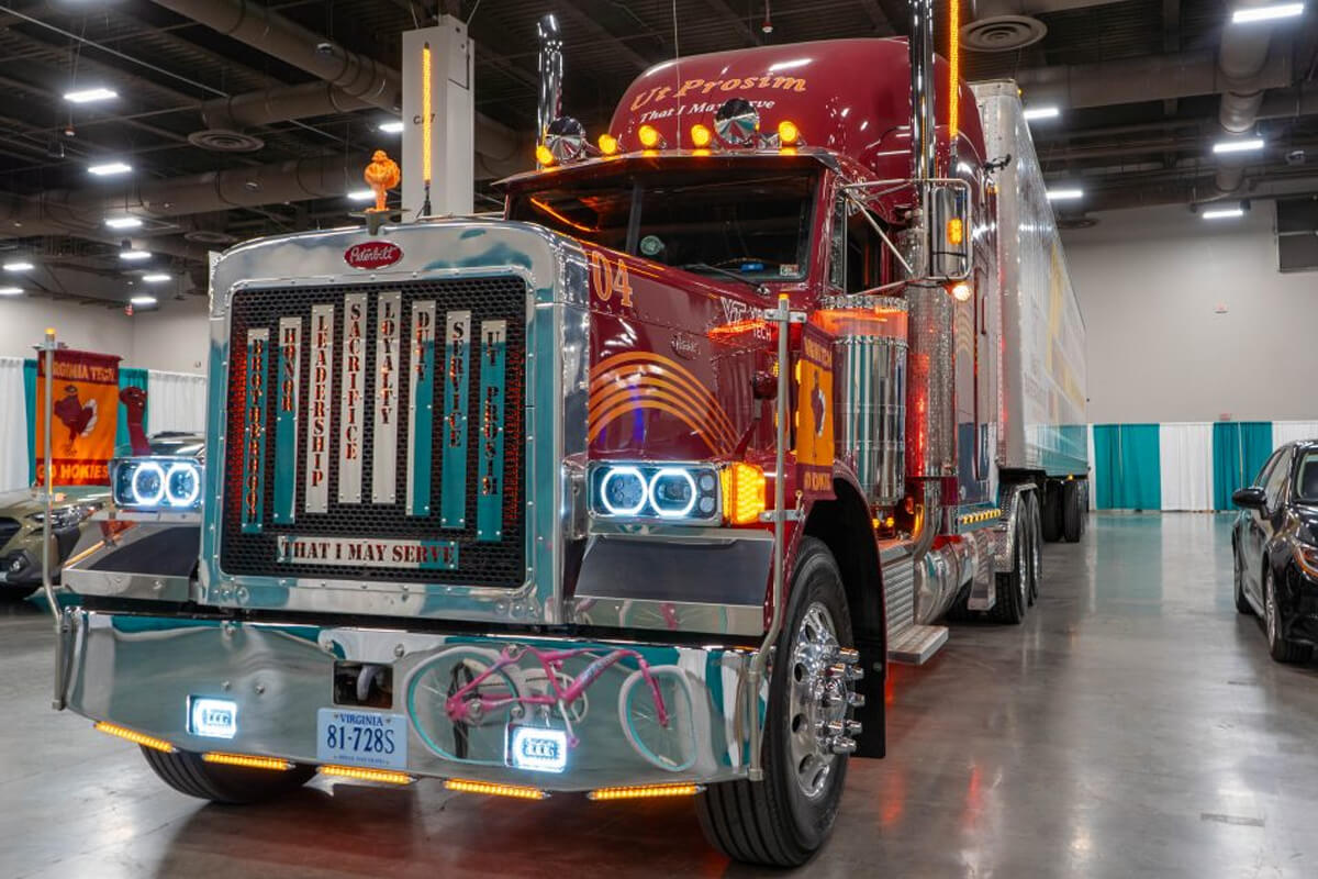 Cab of a Peterbilt truck