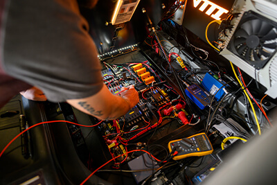 An illustrated map of the Virginia Smart Roads