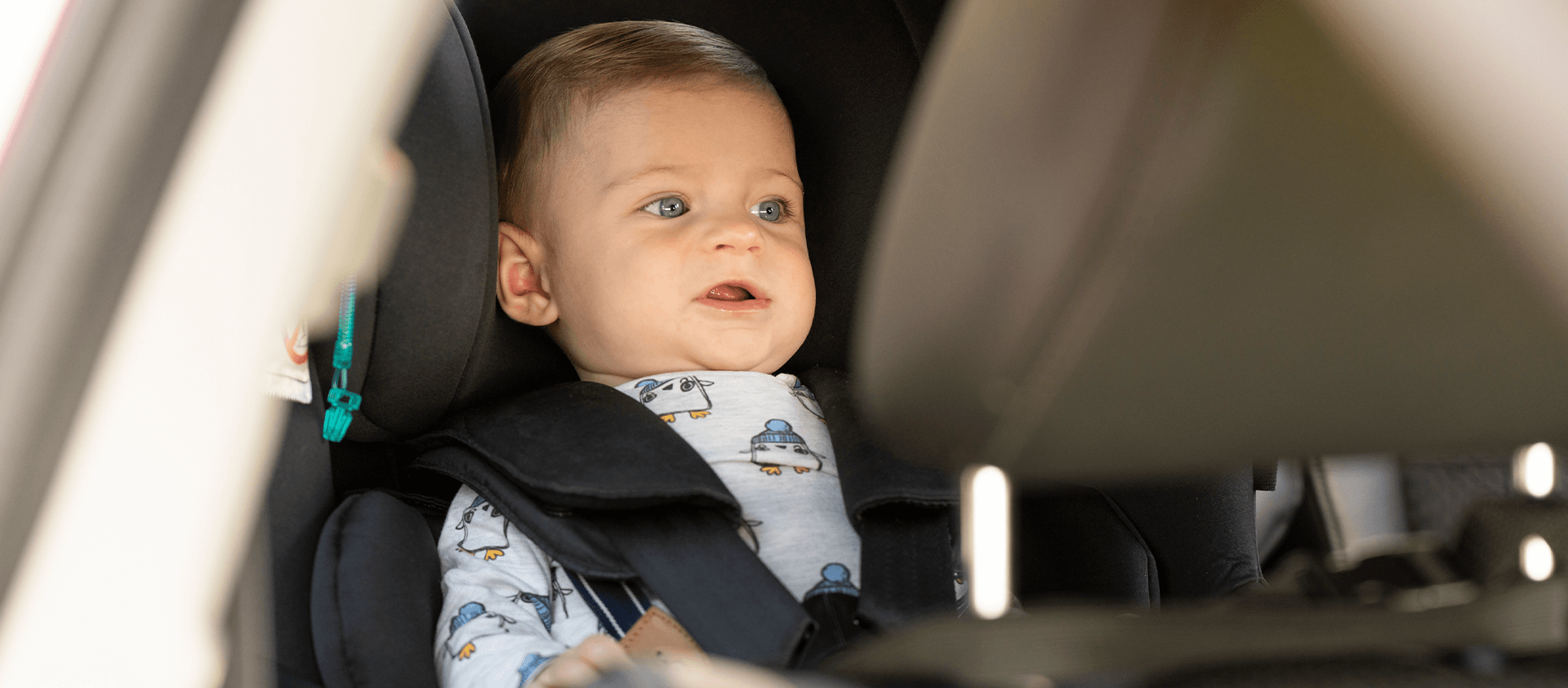 Infant in a carseat