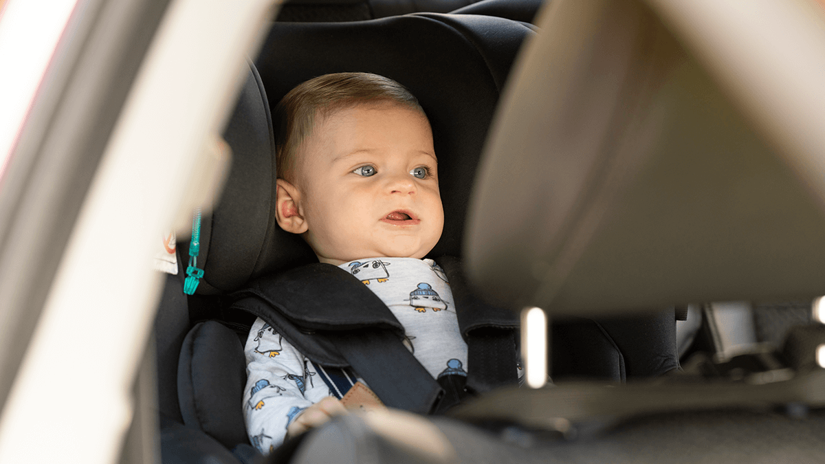 An infant in a car seat