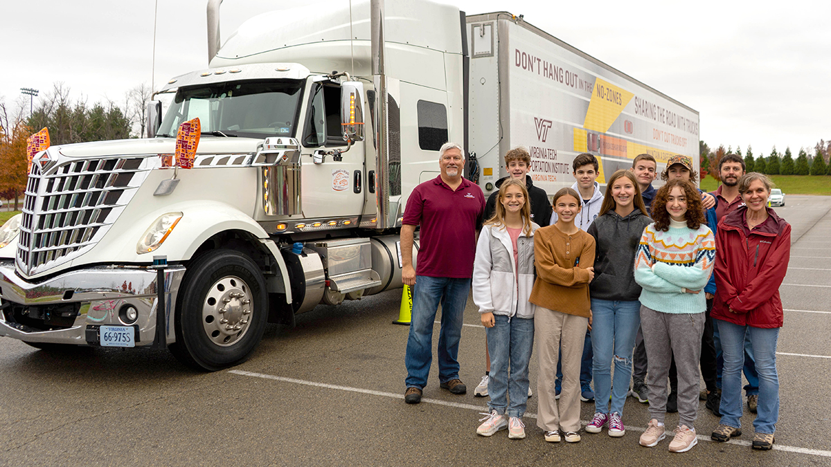 Sharing the Road program leaders with high school students